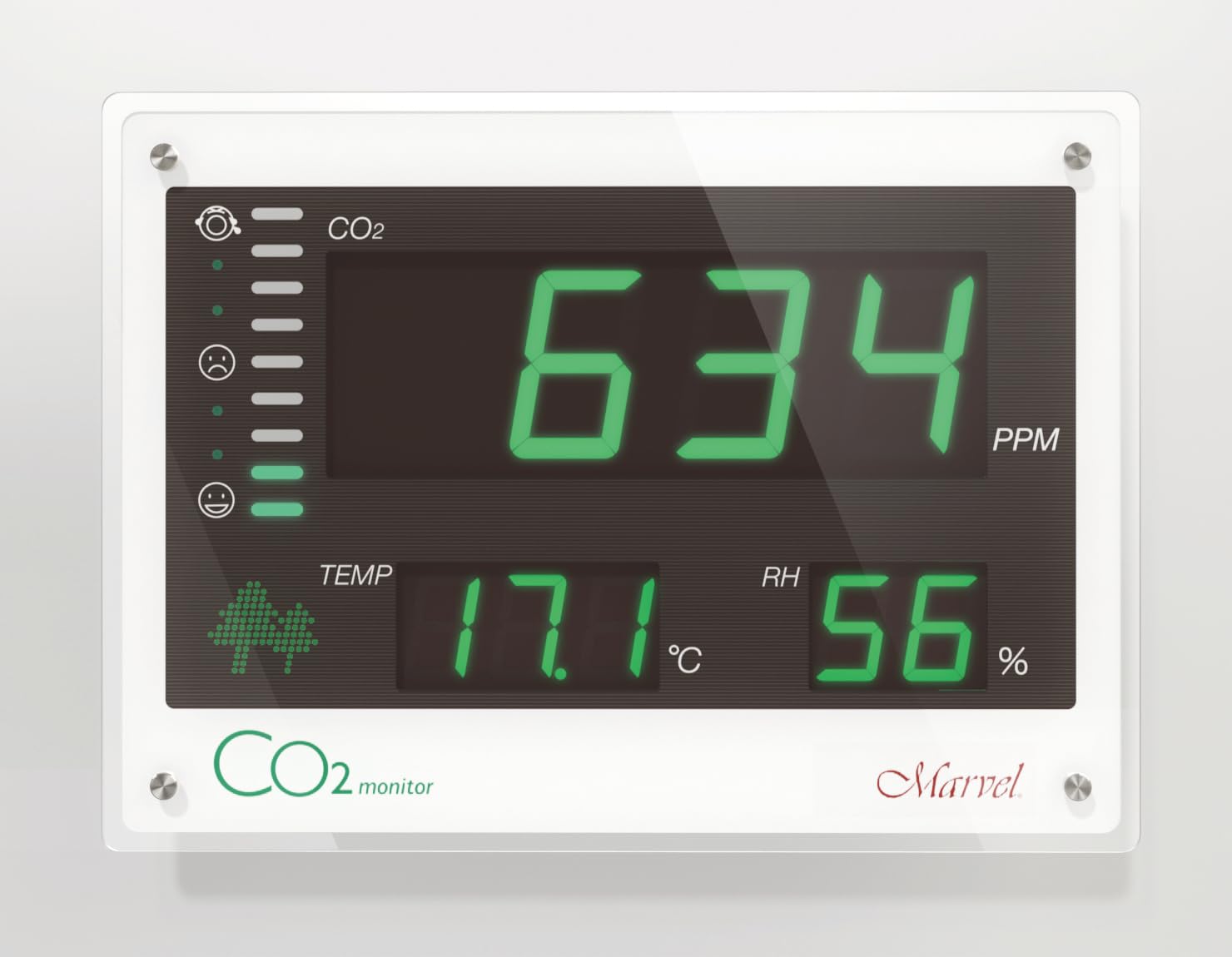 Amazon.co.jp: 大型CO2モニター マーベル301 スタンド付き 二酸化炭素